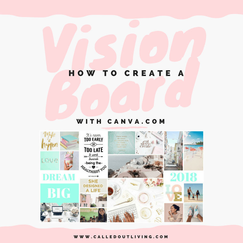 create a vision board for 2018
