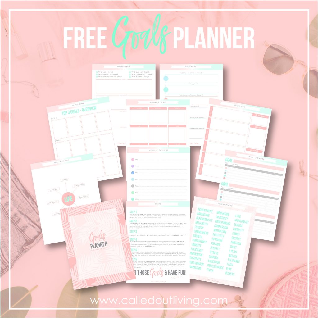 Work through this printable planner and workbook and start to dream, be inspired and believe in all the possibilities of life. Work through the various exercises to get clarity, define your values and picture your dream life. Reverse engineer it and use the printable sheets to organise & plan your days, weeks, months and quarters. Stay motivated and on track with your goal planning.