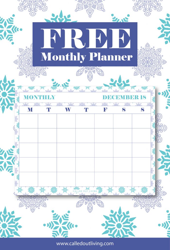 Get planned for Christmas and December 2018 with this free Christrmas monthly calendar printable. Overcome overwhelm, stay focused, and enjoy the season even more! Free printable monthly calendar, #printableplanner #freeprintable #freeplanner #freechristmasplanner #freechristmasprintable #christmasprintable #christmas planner by www.itstartswiththedream.com