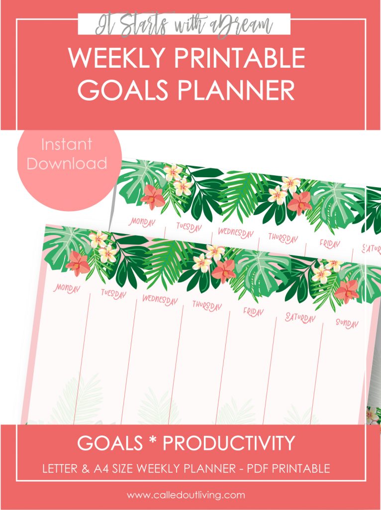 daily planner printable to do goal setting