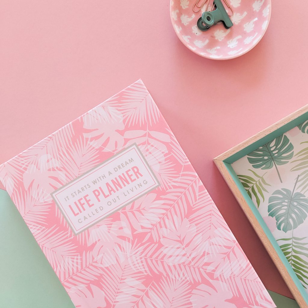 It starts with a dream life planner. 6x9" planner to help you find clarity, dream big, plan, track, review, build habits, define your values, develop a positive mindset, fear setting, self care, bucket list,