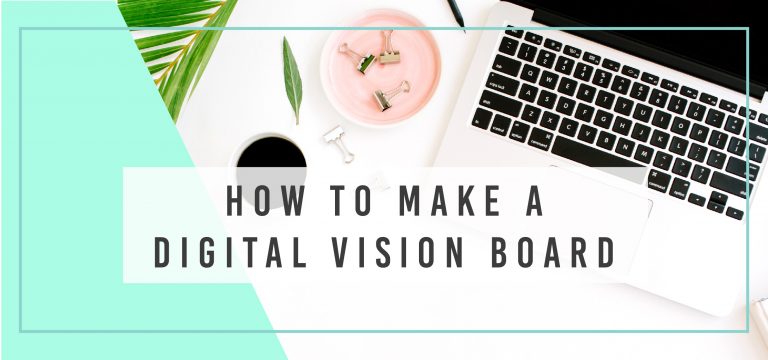 How to make a digital vision board for 2020 goal setting - new year resolutions - 2020 intentions #goalsetting #newyearresolutions #2020intentions #freeprintable