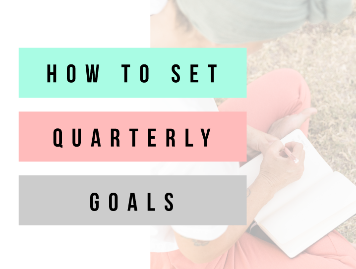 How-to-set-your-quarterly-goals-black woman writing in notebook