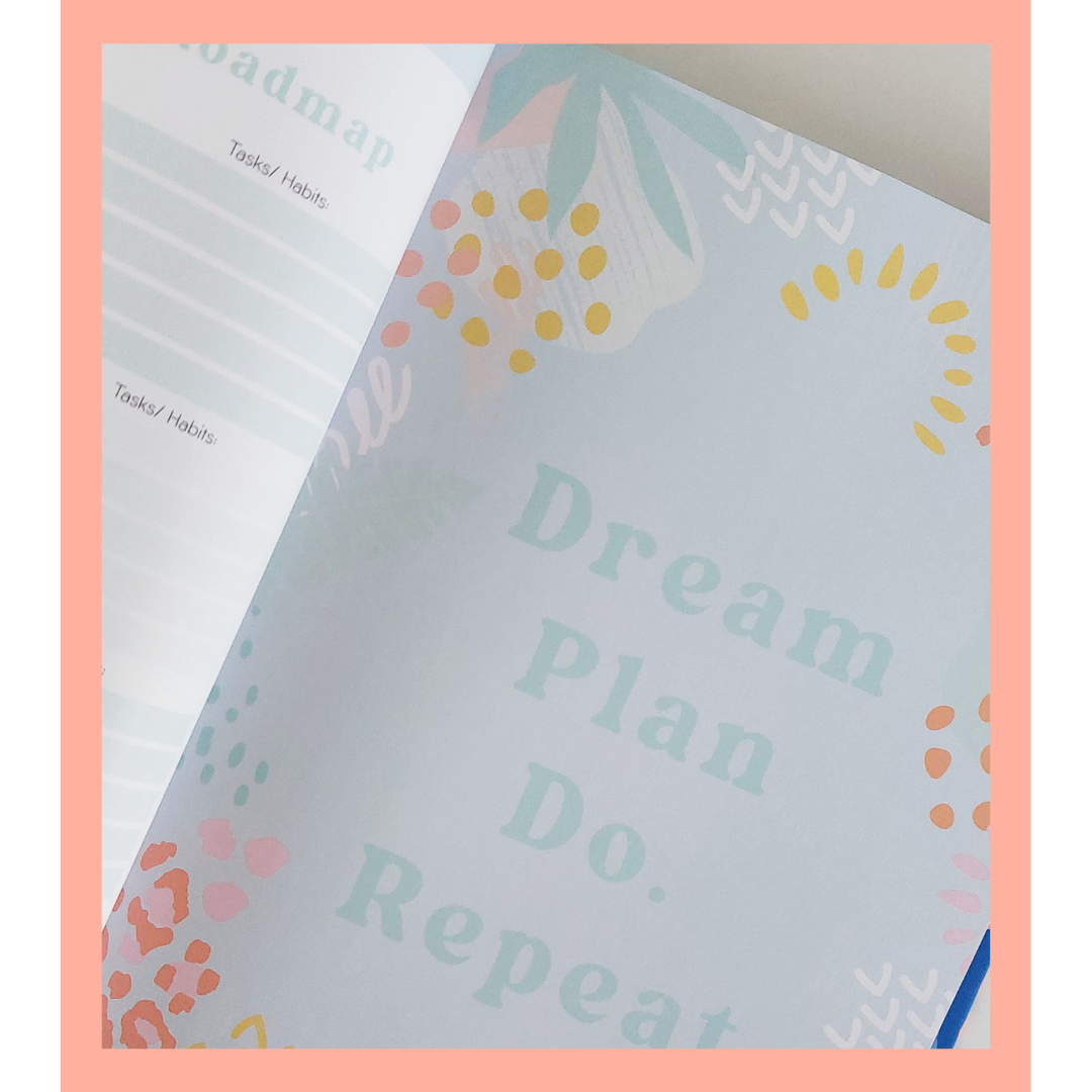 planner template for sales page planner for canva and element IT STARTS WITH THE DREAM