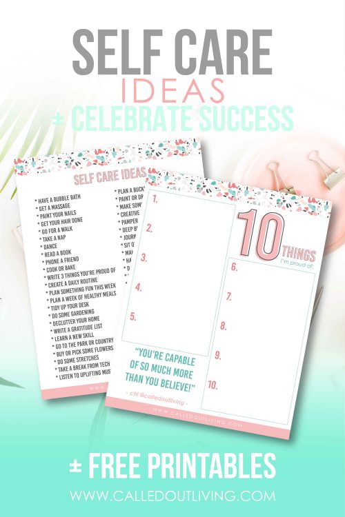 Self care celebrate success self love printable worksheet mindset positive printables-05